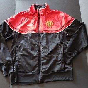 Office Manchester United Football Club MUFC Track Jacket Size Medium Red Black